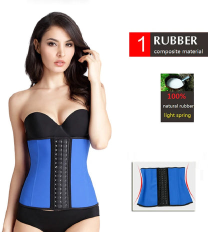 AfruliA Fajas Colombians Girdles Latex Waist Trainer Long Torso Corset Shapewear Slimming Belly Sheath Body Shaper 9 Steel Bones