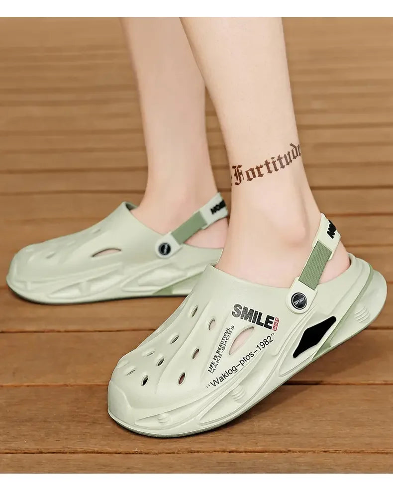 Men Summer Massage Slippers Women Indoor Soft Garden Bottom Slippers Outdoor Sandals Male Flip Flops Sandals Beach Casual Shoes