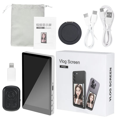 Smartphone Wireless Magnetic Monitor Screen For Smartphone Magsafe Vlog Live Stream Video Recording for iPhone Android phone