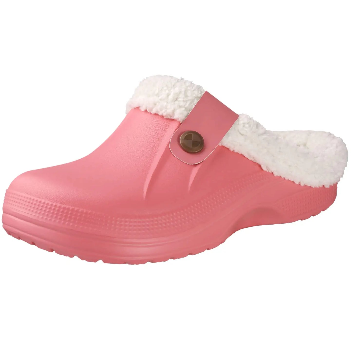 Fashion Men Cotton Slippers Winter Women Men Short Plush Slippers Casual Waterproof Garden Men Shoes New Fur Furry Cotton Shoes