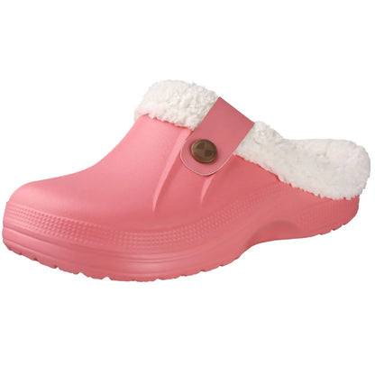 Fashion Men Cotton Slippers Winter Women Men Short Plush Slippers Casual Waterproof Garden Men Shoes New Fur Furry Cotton Shoes