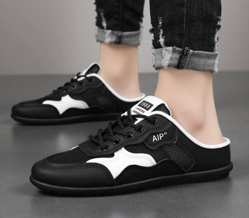 Summer Man Casual Half Slippers Breathable Soft-soled Support Leisure Flats Shoes Outdoor Light No Slip Men Sneakers Sandals 슬리퍼
