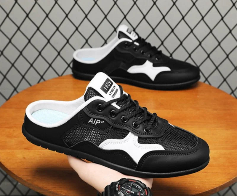 Summer Man Casual Half Slippers Breathable Soft-soled Support Leisure Flats Shoes Outdoor Light No Slip Men Sneakers Sandals 슬리퍼