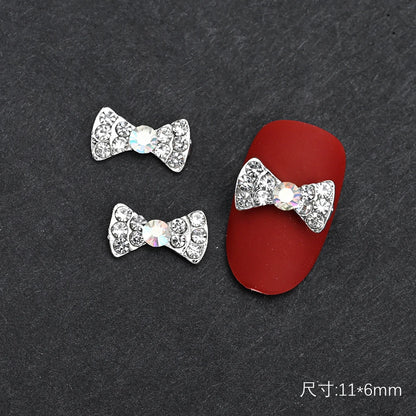 10Pcs Ballet Dance Shoes 3D Nail Charms 8mm Pink Metal Dance Shoes Ribbon Nail Art DIY Kawaii Ballet Bows Manicure Supplies &*&