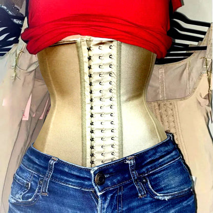 AfruliA Fajas Colombians Girdles Latex Waist Trainer Long Torso Corset Shapewear Slimming Belly Sheath Body Shaper 9 Steel Bones