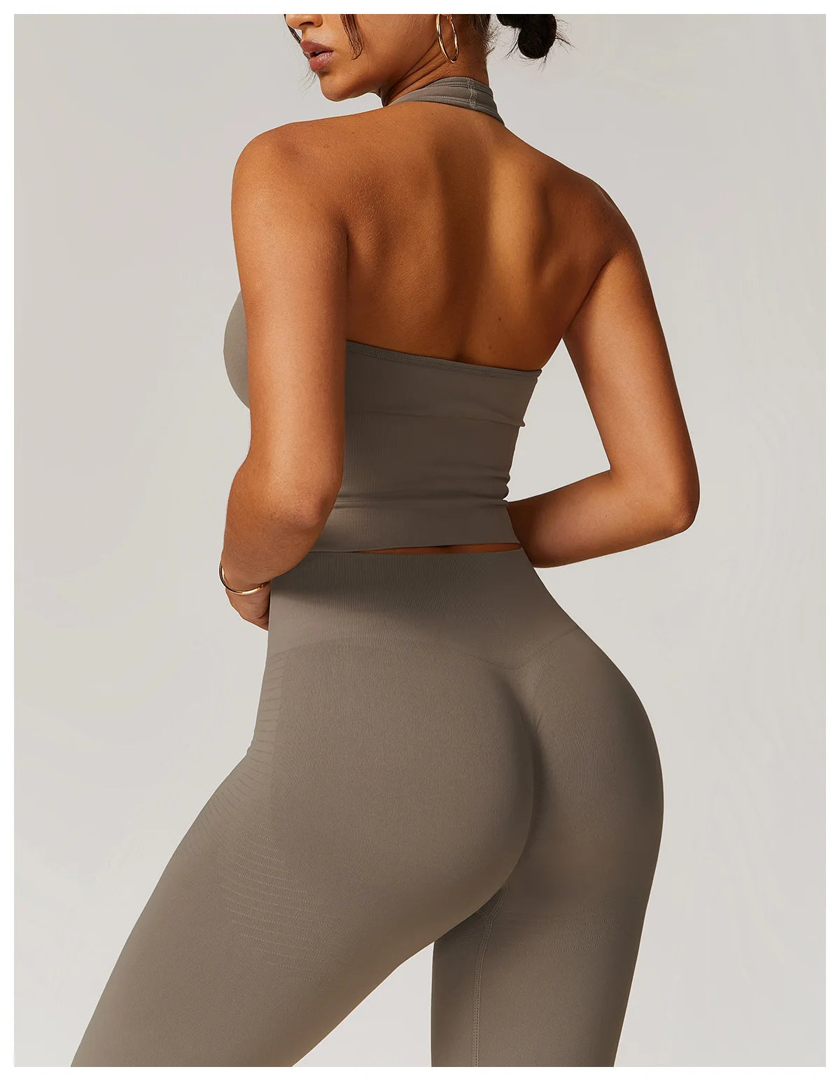 Hanging Neck Bra Sports Bra Seamless Sports Underwear Bra Open Back Fitness Yoga Top Bras Support Women Workout Gym Crop Top