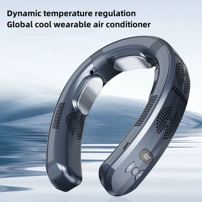 2025 New Wearable Air Conditioner USB Rechargeable Portable 3 Refrigeration Hanging Neck Fan Mute 6000mAh Outdoor Summer Cooler