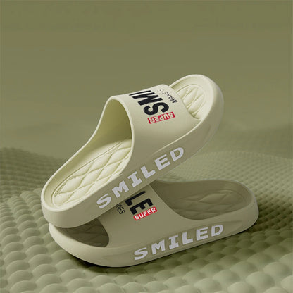 ZHIDA Summer Men Slippers Outer Wear Beach Sports Sandals Home Bathing Cool Slippers EVA Outsole Slides Soft Thick Sole Sandals