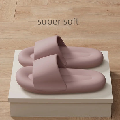 Men's Women's Soft Sole Pillow Slippers Lightweight Open Toe Non Slip EVA Sandals Indoor Outdoor Quick Drying Bathroom Shoes