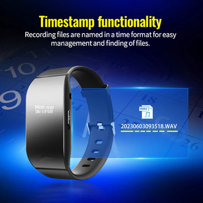 Mini Digital Voice Recorder 4GB Wrist Watch Audio Recording Dictaphone Noise Reduction Sound Recording MP3 Player for Business