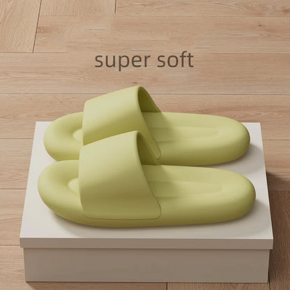 Men's Women's Soft Sole Pillow Slippers Lightweight Open Toe Non Slip EVA Sandals Indoor Outdoor Quick Drying Bathroom Shoes