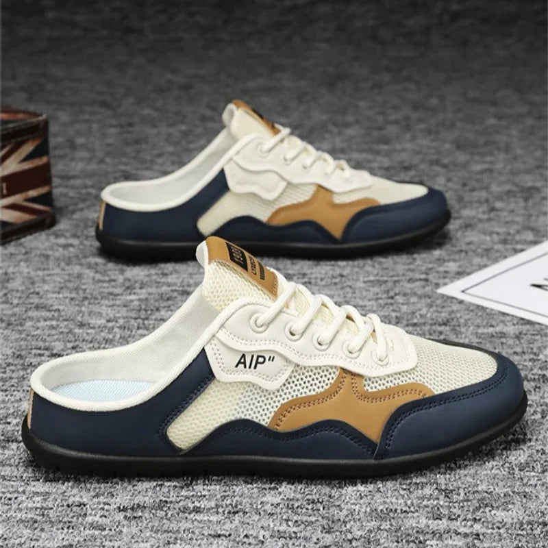 Summer Man Casual Half Slippers Breathable Soft-soled Support Leisure Flats Shoes Outdoor Light No Slip Men Sneakers Sandals 슬리퍼