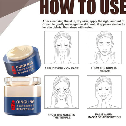 3pcs Japanese Qingling Wrinkle Removal Cream Retinol Anti Skin Cream Nourishing Firming 50ml Care Moisturizing Removal Aging