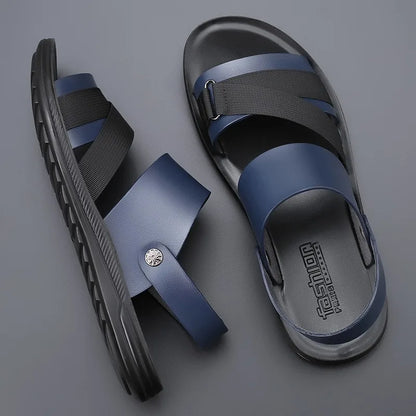 Slippers Outdoor Summer Wear-resistant Anti-slip Joker Trend Soft-soled Men's Casual Shoes.