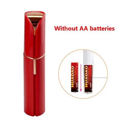 New Electric Facial Hair Removal Epilator Eyebrow Lipstick Shape Painless Facial Sensitive Areas Bikini Depilator Shaver Trimmer