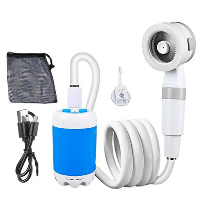 Portable Camping Shower Outdoor Camp Shower Pump,Upgrade Rechargeable Electric Shower Pump with Intelligent Digital Display