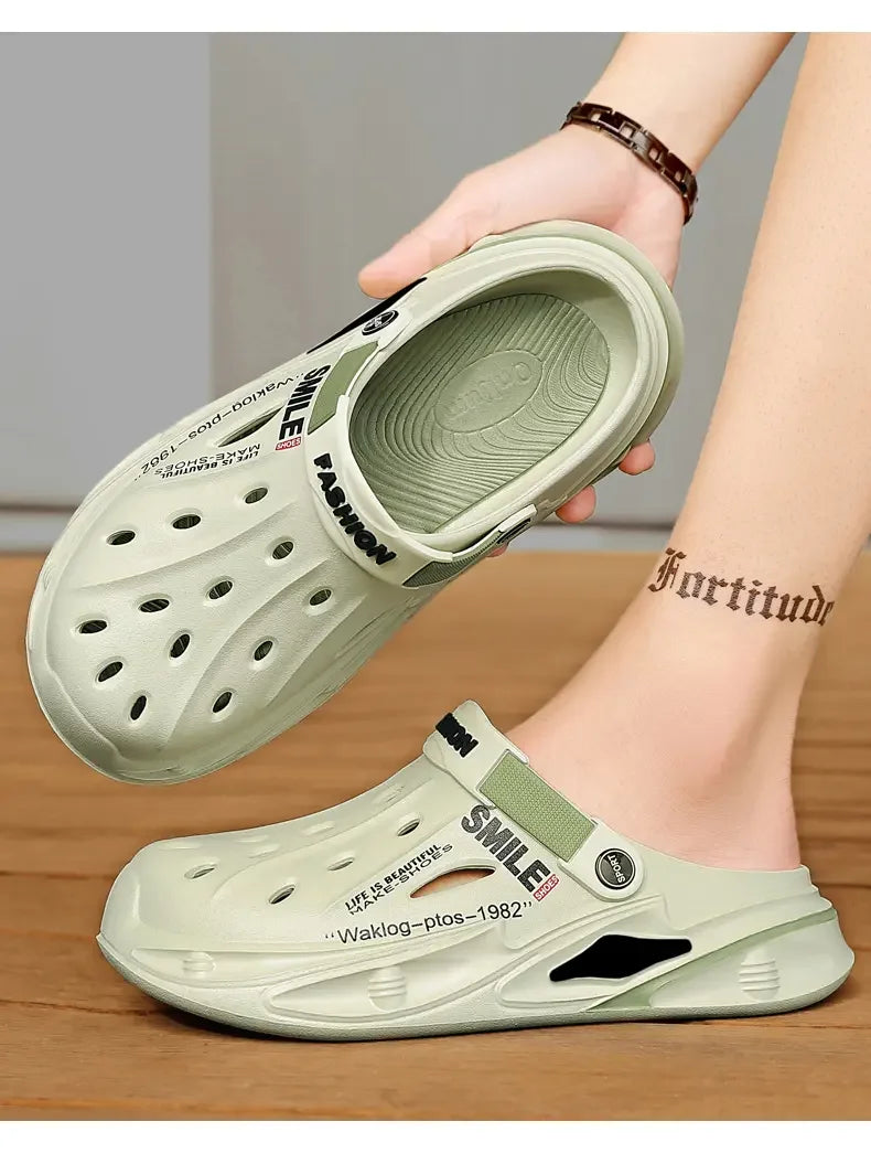 Men Summer Massage Slippers Women Indoor Soft Garden Bottom Slippers Outdoor Sandals Male Flip Flops Sandals Beach Casual Shoes