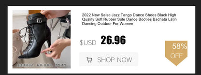 Women's Fashion Party Outdoor Sexy stilettos High Heels slippers Latin Women Latin dance heels Boots shoes 2020 For Ballroom