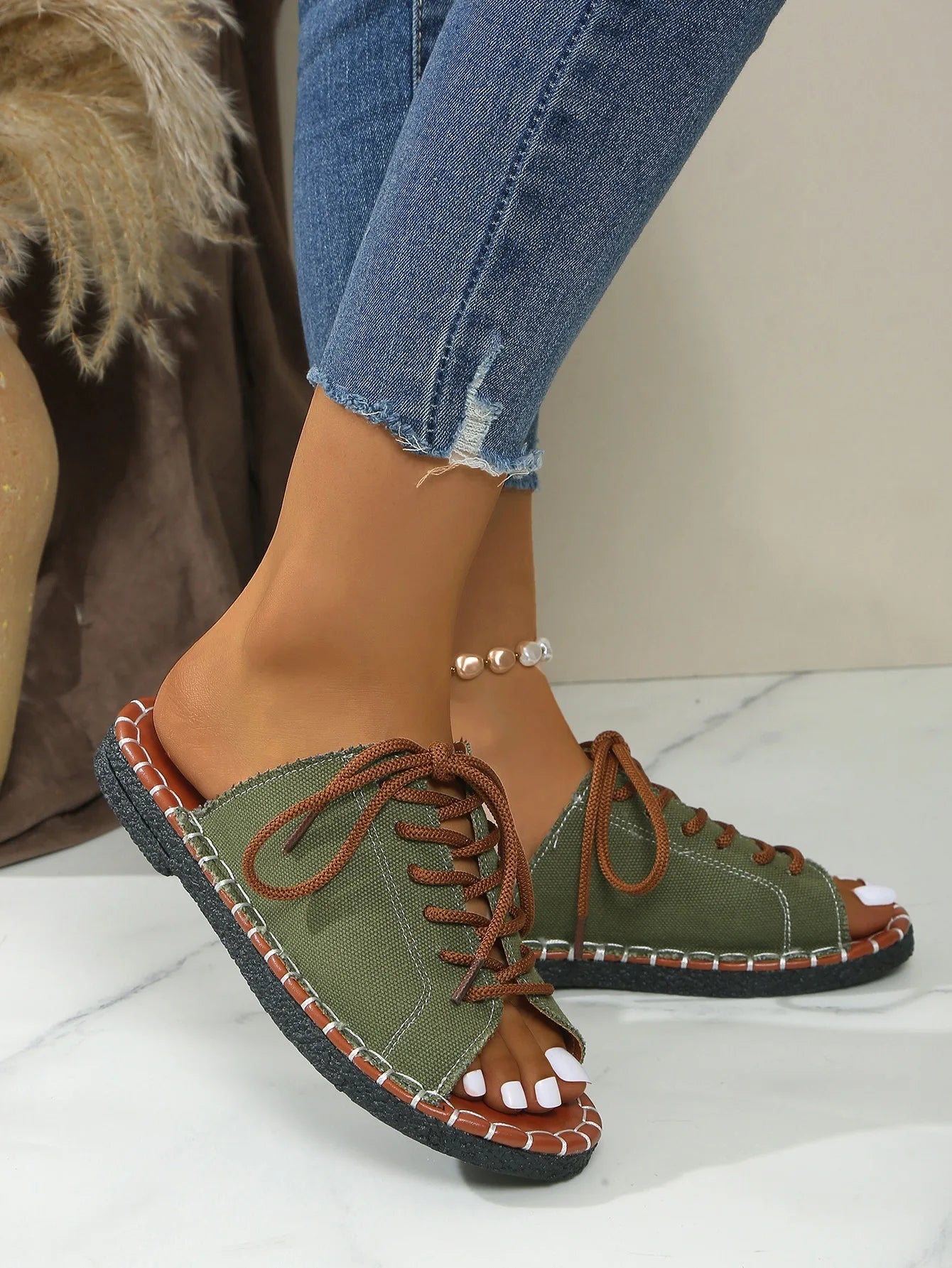 Women Slippers Casual Beach Holiday Slippers Summer Fashion Outdoor Flat Shoes Open Toe Sandals Slides Women Zapatos De Mujer