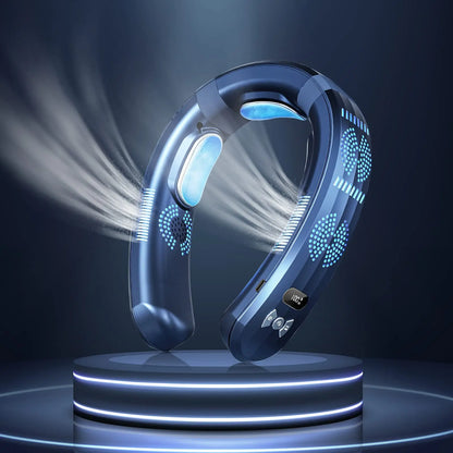 2025 New Wearable Air Conditioner USB Rechargeable Portable 3 Refrigeration Hanging Neck Fan Mute 6000mAh Outdoor Summer Cooler