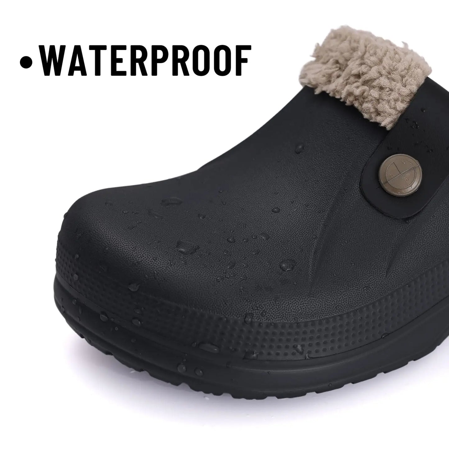 Fashion Men Cotton Slippers Winter Women Men Short Plush Slippers Casual Waterproof Garden Men Shoes New Fur Furry Cotton Shoes