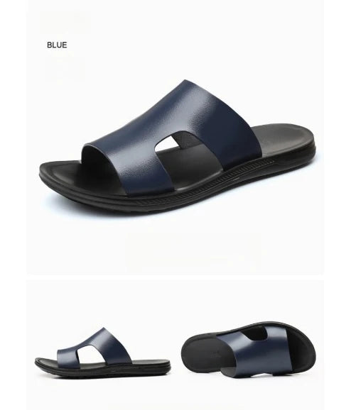 Slippers Outdoor Summer Wear-resistant Anti-slip Joker Trend Soft-soled Men's Casual Shoes.