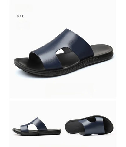 Slippers Outdoor Summer Wear-resistant Anti-slip Joker Trend Soft-soled Men's Casual Shoes.