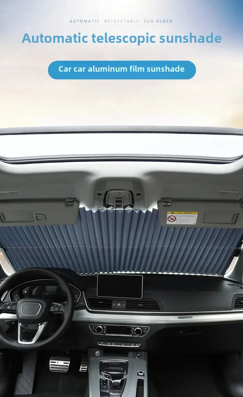 Foldable Car Sunshade Protector Auto Parasol Front Rear Window Sun Visor Winshield Sun Shade Covers UV Prevention for Car SUV