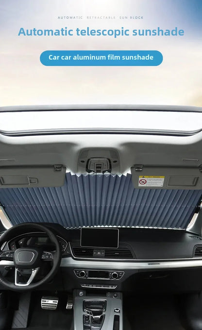 Foldable Car Sunshade Protector Auto Parasol Front Rear Window Sun Visor Winshield Sun Shade Covers UV Prevention for Car SUV