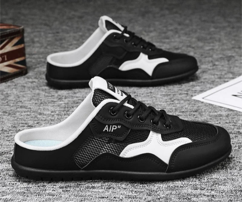 Summer Man Casual Half Slippers Breathable Soft-soled Support Leisure Flats Shoes Outdoor Light No Slip Men Sneakers Sandals 슬리퍼