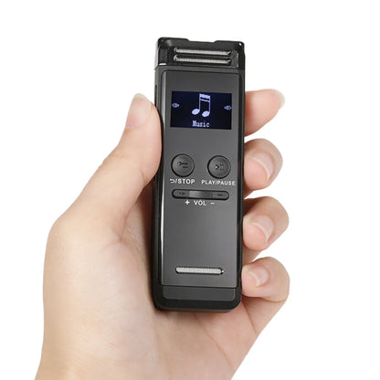 Digital Voice Recorder 32G Activated Record Playback MP3 Music Player w/ Mic Speaker 1536KBPS HD Recording 24 System Languages