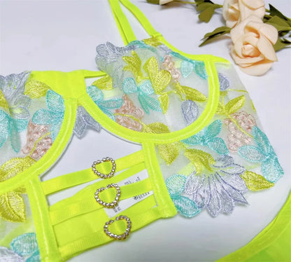 2025 Wholesale Women's Sexy Mesh See-through Lingerie Bikini Sets Adult Lady Pushed Up Nude Underwear Hot Open Crotch Tutu Dress
