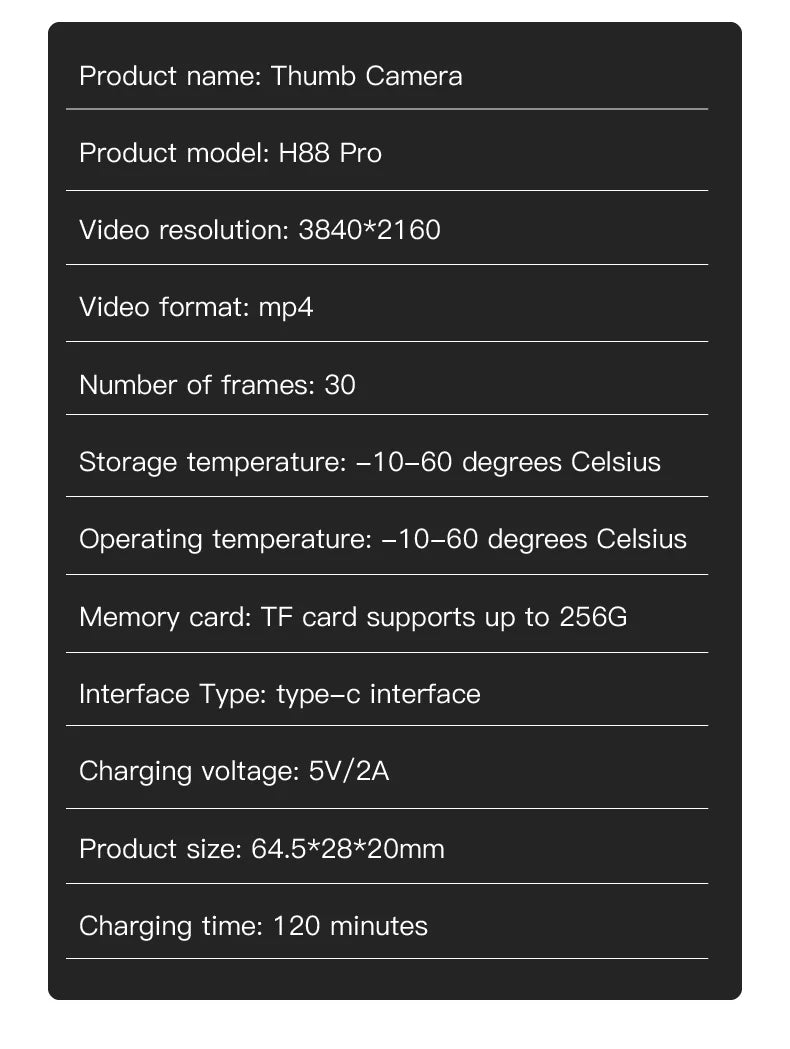 4K UHD Mini Vlog Camera Wireless WiFi Sports Action Camera Small Pocket Body Camcorder Photography Videography Portable Camera