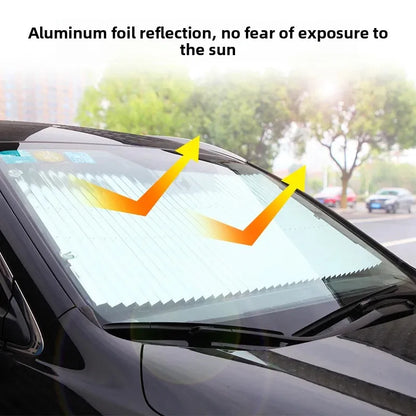 Foldable Car Sunshade Protector Auto Parasol Front Rear Window Sun Visor Winshield Sun Shade Covers UV Prevention for Car SUV
