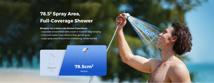 FLEXTAILGEAR Outdoor Camping TINY SHOWER IPX7 Waterproof Portable Electric Shower Pump for Outdoor and Home Cleaning