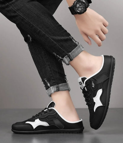 Summer Man Casual Half Slippers Breathable Soft-soled Support Leisure Flats Shoes Outdoor Light No Slip Men Sneakers Sandals 슬리퍼