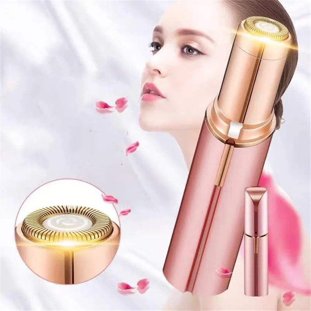 New Electric Facial Hair Removal Epilator Eyebrow Lipstick Shape Painless Facial Sensitive Areas Bikini Depilator Shaver Trimmer