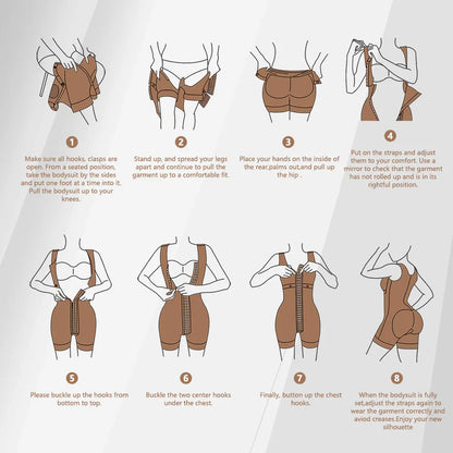 Full Body Shapewear Fajas Colombian Girdle Corrective Underwear Tummy Control Shaper Butt Lift Slim Corset Weight Loss Bodysuits