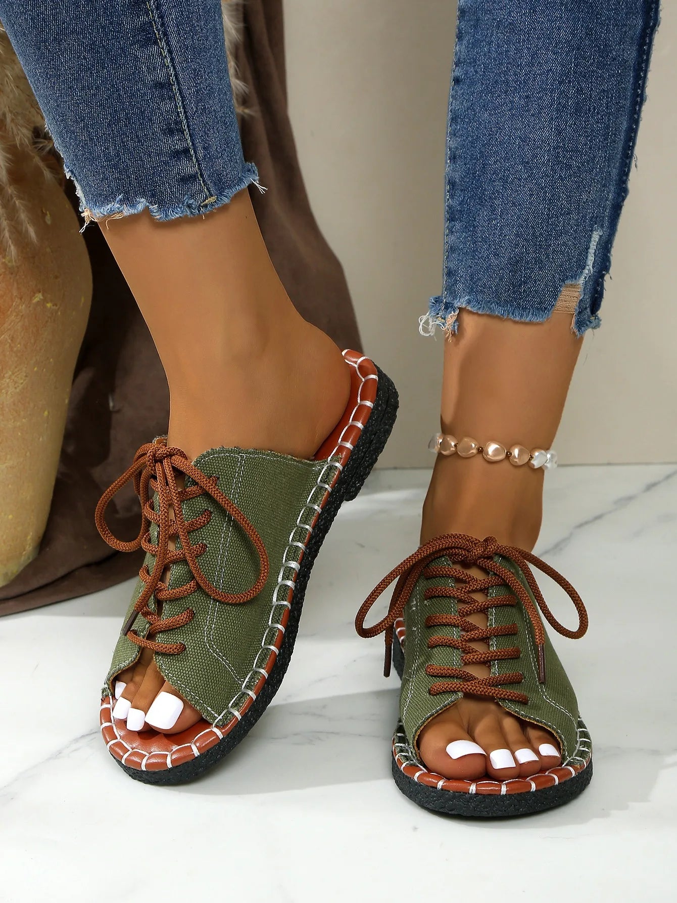 Women Slippers Casual Beach Holiday Slippers Summer Fashion Outdoor Flat Shoes Open Toe Sandals Slides Women Zapatos De Mujer