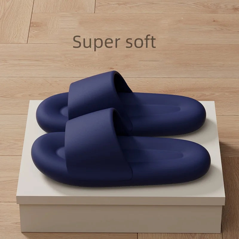 Men's Women's Soft Sole Pillow Slippers Lightweight Open Toe Non Slip EVA Sandals Indoor Outdoor Quick Drying Bathroom Shoes