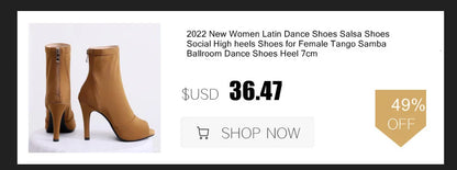 Women's Fashion Party Outdoor Sexy stilettos High Heels slippers Latin Women Latin dance heels Boots shoes 2020 For Ballroom