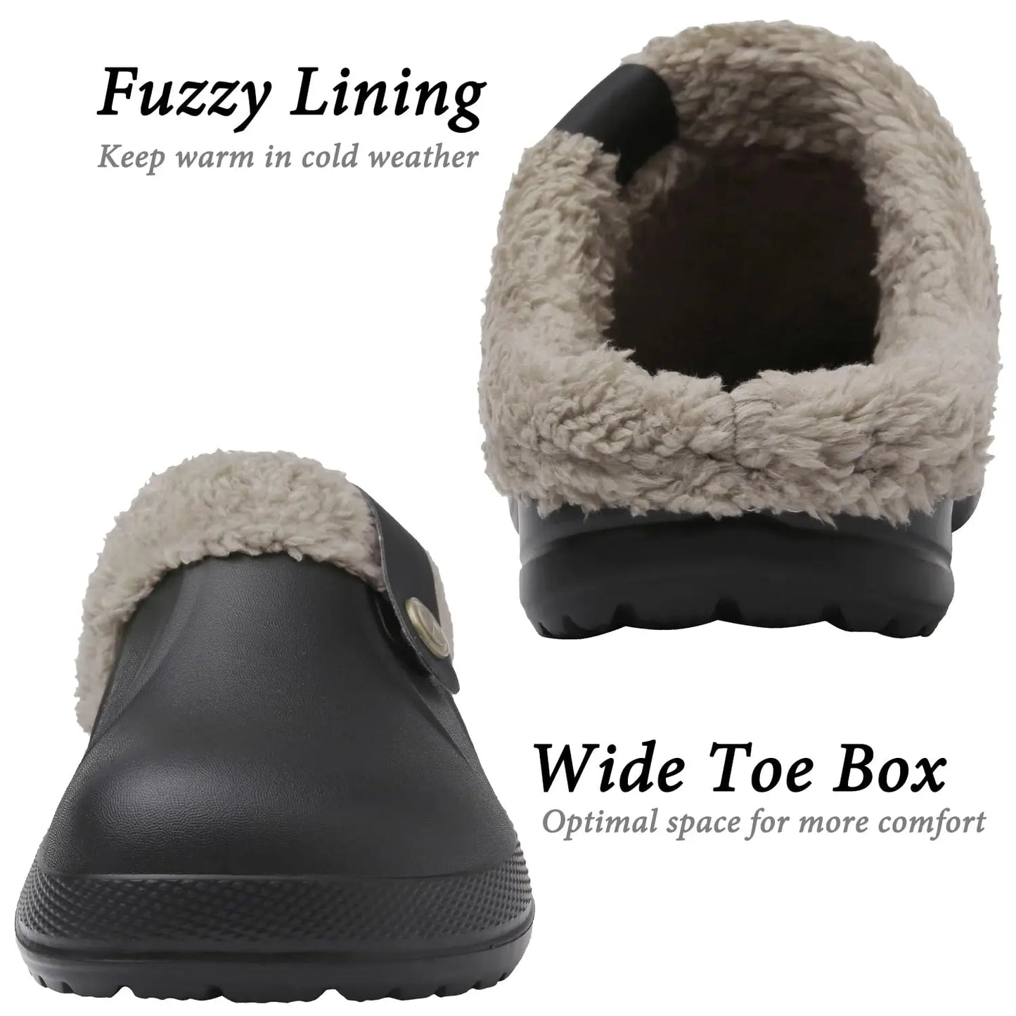 Fashion Men Cotton Slippers Winter Women Men Short Plush Slippers Casual Waterproof Garden Men Shoes New Fur Furry Cotton Shoes