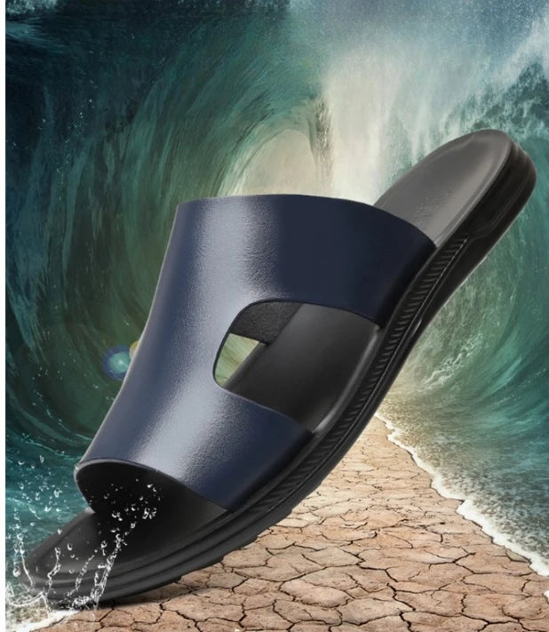Slippers Outdoor Summer Wear-resistant Anti-slip Joker Trend Soft-soled Men's Casual Shoes.