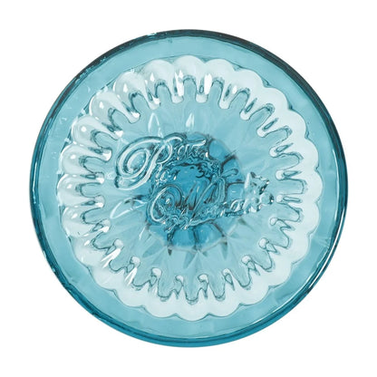 Amelia Teal Goblet Set of 4 Vintage Inspired Glasses Dishwasher Safe Elegant Drinkware Special Occasions and Everyday Use