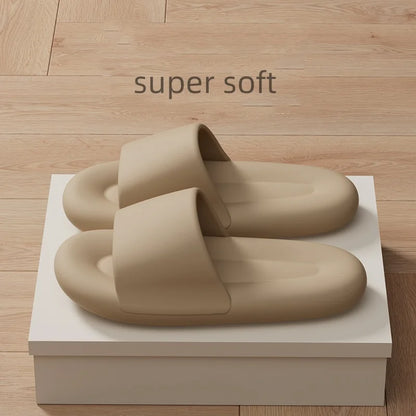 Men's Women's Soft Sole Pillow Slippers Lightweight Open Toe Non Slip EVA Sandals Indoor Outdoor Quick Drying Bathroom Shoes
