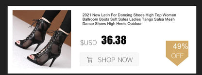 Women's Fashion Party Outdoor Sexy stilettos High Heels slippers Latin Women Latin dance heels Boots shoes 2020 For Ballroom