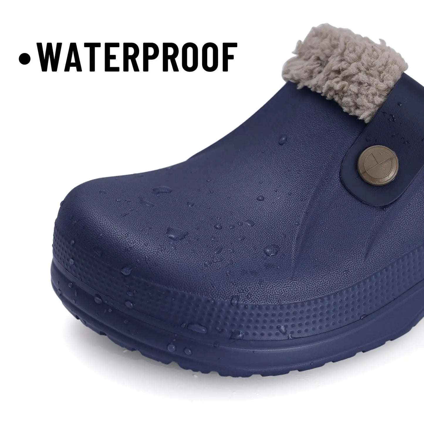 Fashion Men Cotton Slippers Winter Women Men Short Plush Slippers Casual Waterproof Garden Men Shoes New Fur Furry Cotton Shoes