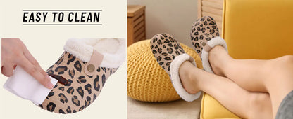 Fashion Men Cotton Slippers Winter Women Men Short Plush Slippers Casual Waterproof Garden Men Shoes New Fur Furry Cotton Shoes