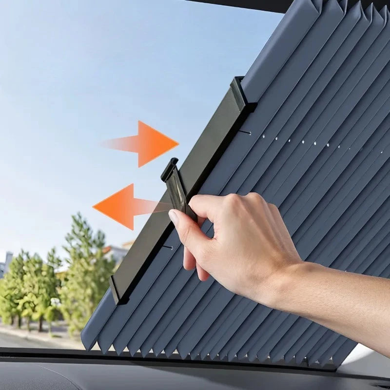 Foldable Car Sunshade Protector Auto Parasol Front Rear Window Sun Visor Winshield Sun Shade Covers UV Prevention for Car SUV