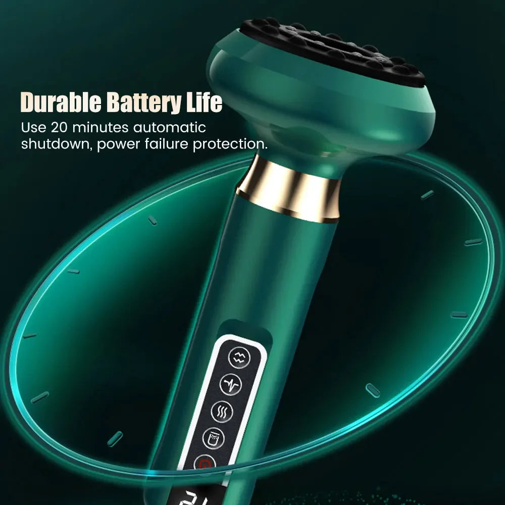 12 Levels Electric Cupping Massager Vacuum Suction Cup GuaSha  Anti Cellulite Scraping Heating Body Slimming Massage Therapy